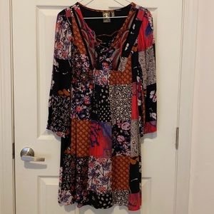 Anthropologie One September Patchwork Dress NWOT